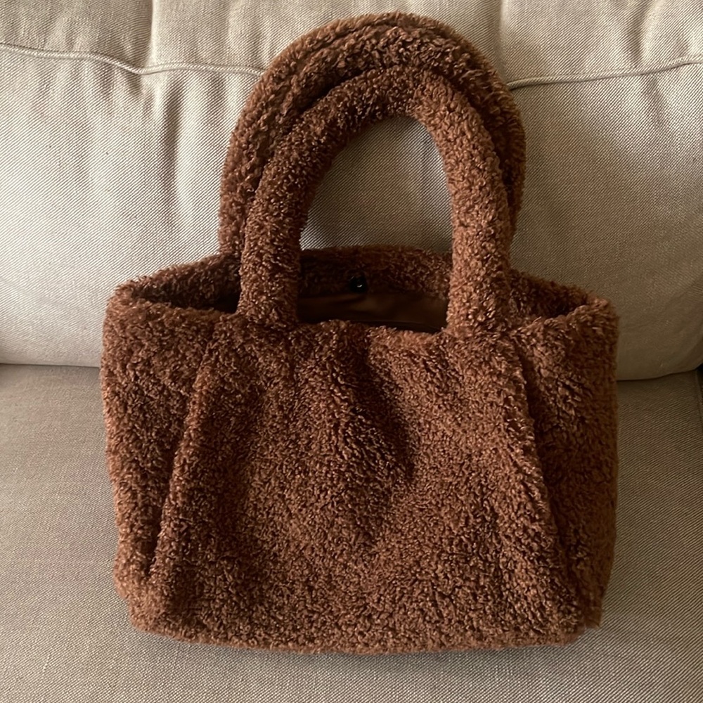 NWT A New Day Teddy Bag Tote - Picture 2 of 8